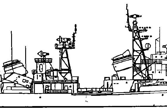 USSR destroyer Project 56E Bedovyy [Kildin-class Destroyer] - drawings, dimensions, pictures